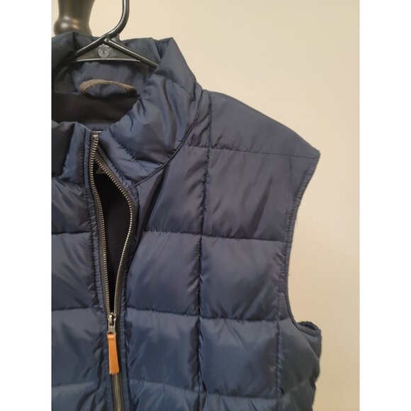 J Crew Authentic Outerwear Puffer Vest Blue Men's Medium - Picture 3 of 6